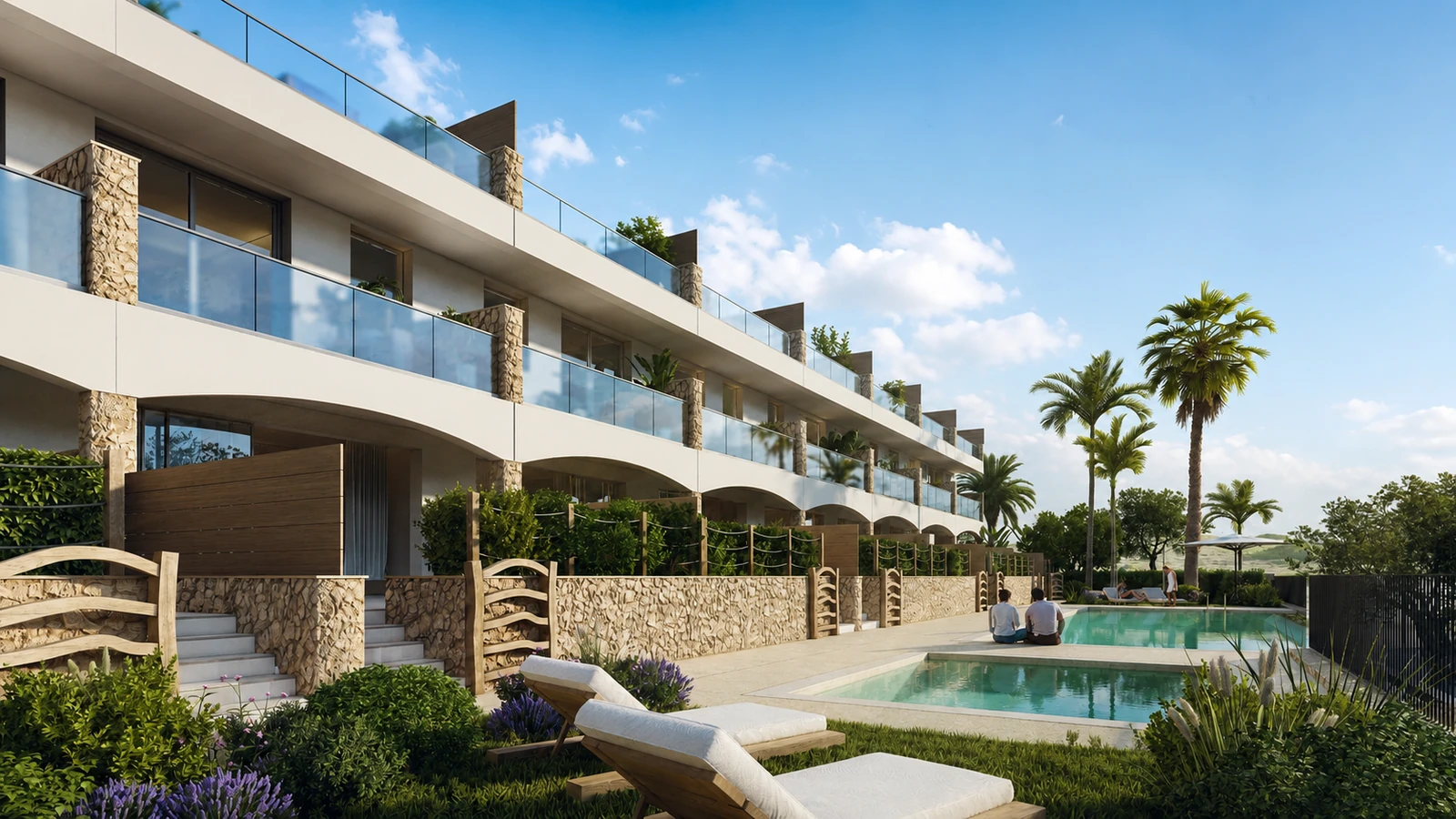Promoción residencial con vistas a la bahía de Fornells